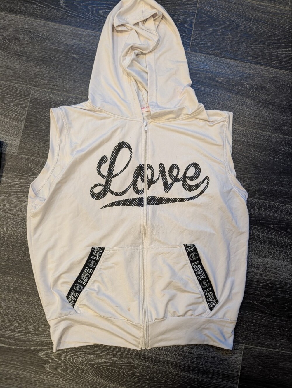 Love Graphic Zip-Up Hoodie